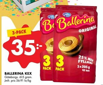 ÖoB Ballerina kex erbjuda