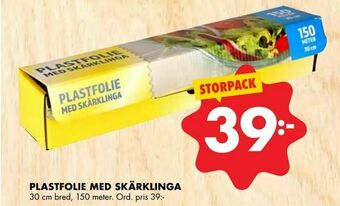 ÖoB Plastfolie med skärklinga erbjuda