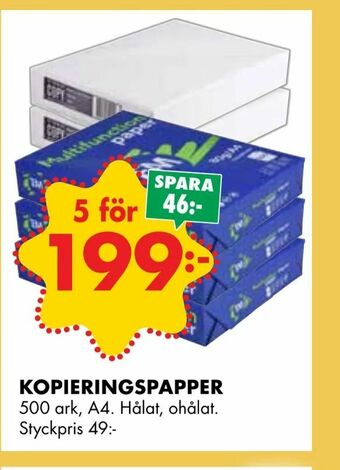ÖoB Kopieringspapper erbjuda