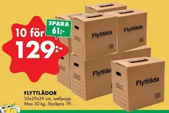 ÖoB Flyttlådor erbjuda