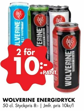 ÖoB Wolverine energidryck erbjuda