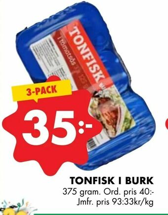 ÖoB Tonfisk i burk erbjuda