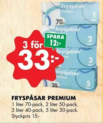 ÖoB Fryspåsar premium erbjuda