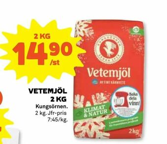 Stora Coop Vetemjöl 2 kg erbjuda