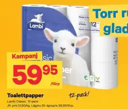 City Gross Lambi Toalettppaper erbjuda