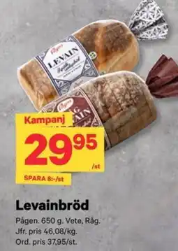 City Gross Pågen levainbröd erbjuda