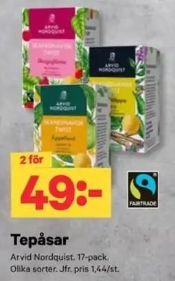 City Gross Arvid Nordquist tepåsar erbjuda