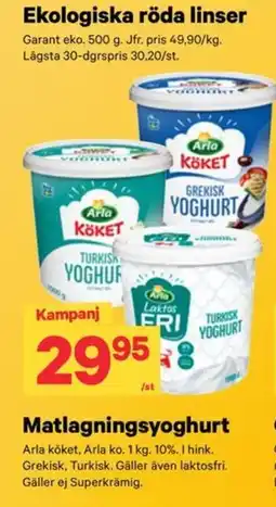 City Gross Arla köket matlagningsyoghurt erbjuda