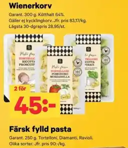 City Gross Garant färsk fylld pasta erbjuda