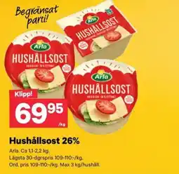 City Gross Arla Hushållsost 26% erbjuda