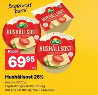 Arla Hushållsost 26%