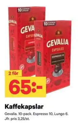 City Gross Gevalia kaffekapslar erbjuda