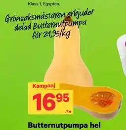 City Gross delad Butternutpumpa erbjuda
