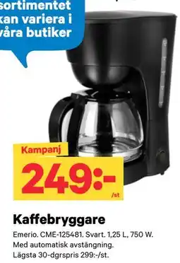 City Gross Kaffebryggare erbjuda