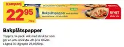 City Gross Bakplåtspapper erbjuda