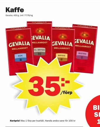 Pekås Kaffe erbjuda