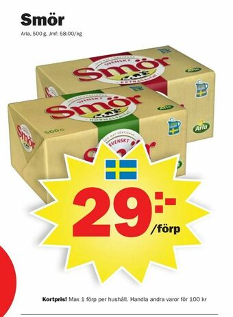 Pekås Smör erbjuda