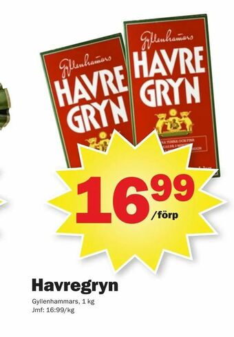 Pekås Havregryn erbjuda