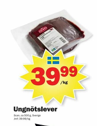 Pekås Ungnötslever erbjuda