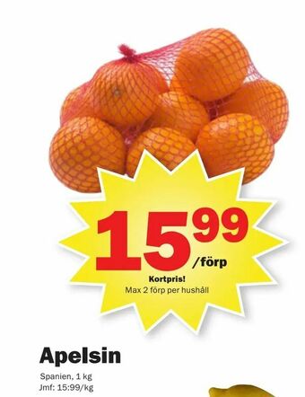 Pekås Apelsin erbjuda