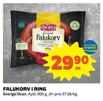 Coop Falukorv i ring erbjuda