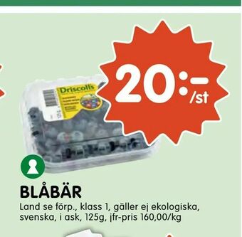 Tempo Blåbär erbjuda