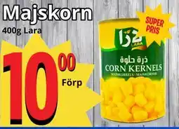 Supergrossen Majskorn erbjuda
