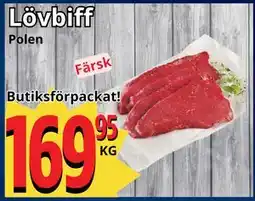 Supergrossen Lövbiff erbjuda