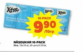 Näsdukar 10-pack
