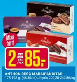 ÖoB Anthon Berg marsipanbitar erbjuda