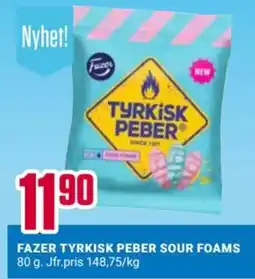 ÖoB Fazer tyrkisk peber sour foams erbjuda