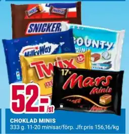 ÖoB Choklad minis erbjuda