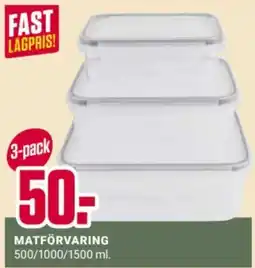 ÖoB Matförvaring erbjuda