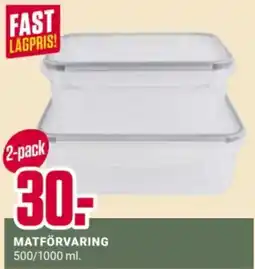 ÖoB Matförvaring erbjuda