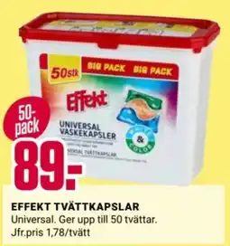 ÖoB Effekt tvätt kapslar erbjuda