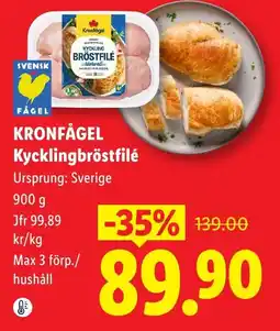 Lidl Kronfågel Kycklingbröstfilé erbjuda