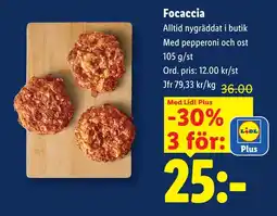 Lidl Lidl Focaccia erbjuda