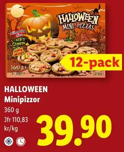 Lidl Halloween Minipizzor erbjuda