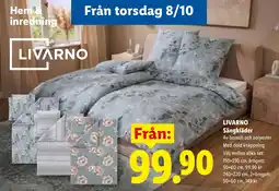Lidl Livarno sängkläder erbjuda