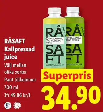 Råsaft kallpressad juice