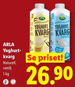Lidl Arla Yoghurt-kvarg erbjuda