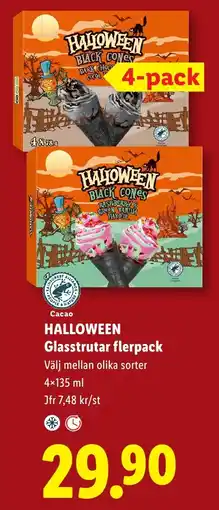 Lidl Cacao Halloween Glasstrutar erbjuda