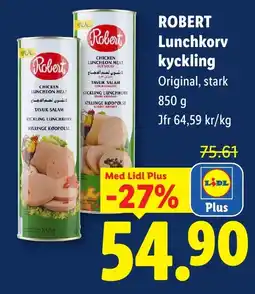 Lidl Robert lunchkorv kyckling erbjuda