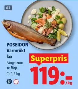 Lidl Poseidon varmrökt lax erbjuda