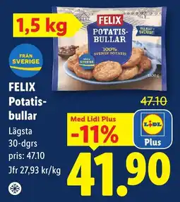 Lidl Felix potatis-bullar erbjuda