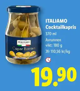 Lidl Italiamo cocktailkapris erbjuda