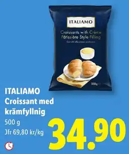 Lidl Italiamo croissant med krämfyllning erbjuda