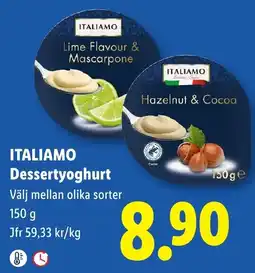 Lidl Italiamo Dessertyoghurt erbjuda