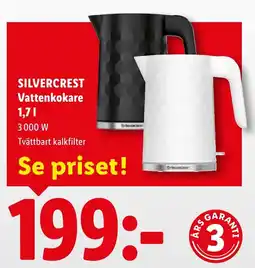 Lidl Silvercrest vattenkokare erbjuda