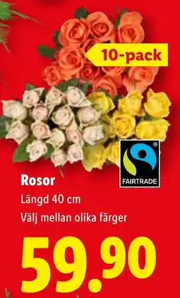 Lidl Rosor erbjuda